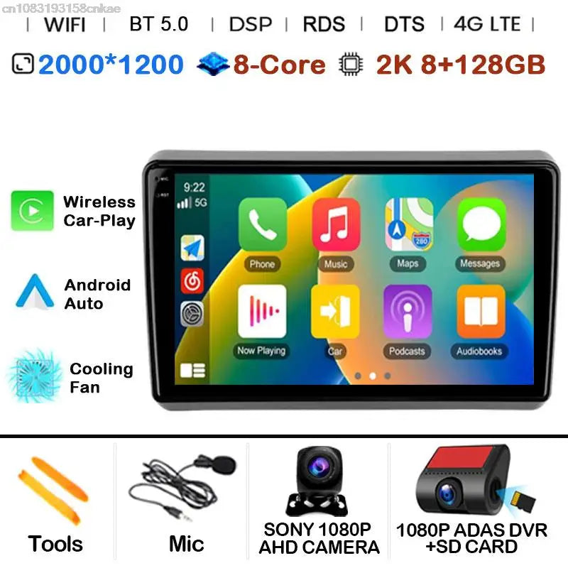 Car Radio Android 14 For Dodge Dart 2012 - 2016 GPS Carplay Multimedia Player DSP BT 2din Head Unit Audio Navigation Stereo Auto