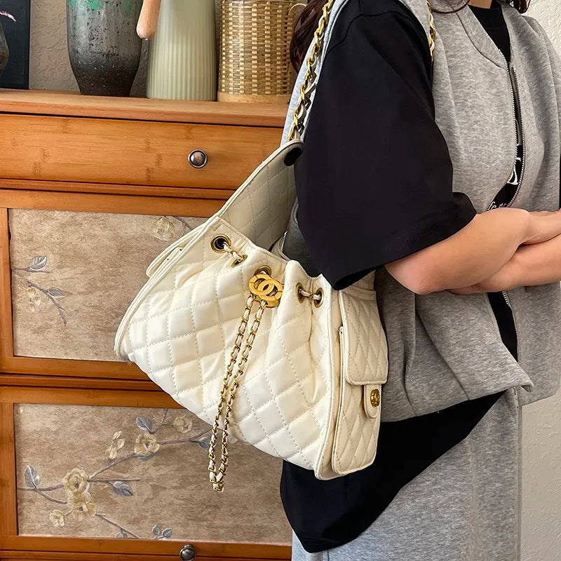 Luxury Brand Women's Handbag Top-Grade Leather Tote Bag Elegant Crossbody Shoulder Purse Ladies Fashion