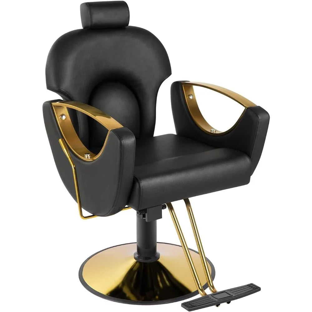 Barber Chair, Salon Chair for Hair, Height Adjustable Hair Chair with ProfessionalHydraulic PUM, Beauty Salon Hairdresser Chair