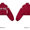 American Retro Spice Girls Tide Brand Short Trench Coat Women Y2K High Waist Motorcycle Wind Red High Street Baseball Uniform