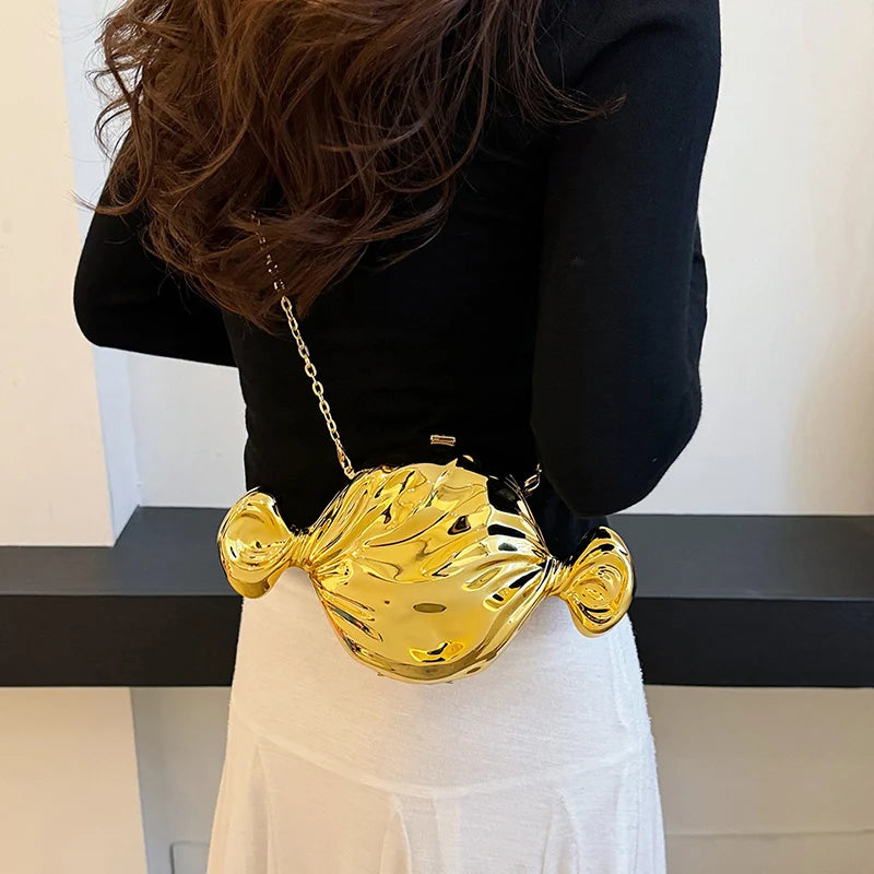 Acrylic Evening Clutch Bag For Women Luxury Shoulder Bag Handbag And Crossbody Bags Party Prom Wedding Shiny Candy Design Purse
