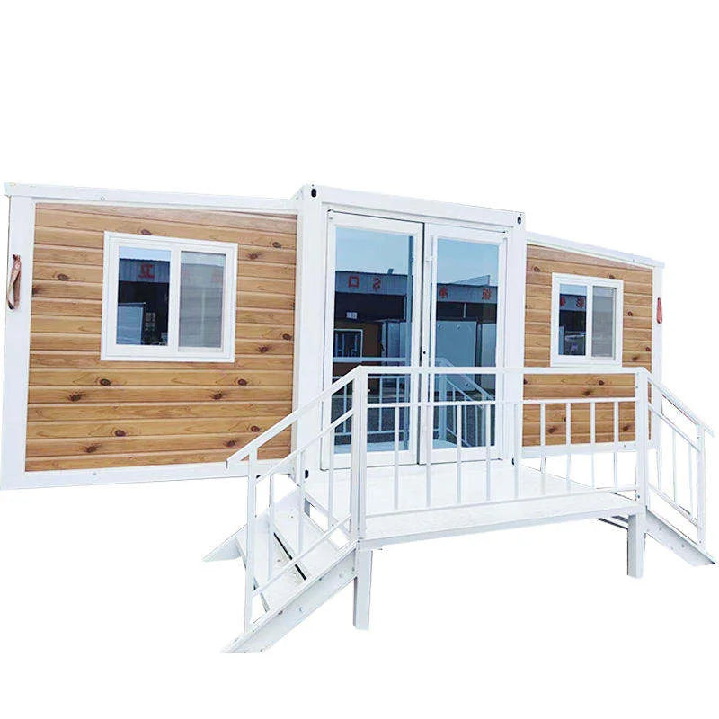 40ft Two Layers Triangle Roof Outdoor Terrace Modern Module Premade Hotel Style Apartment House 20ft Tiny House For Sale