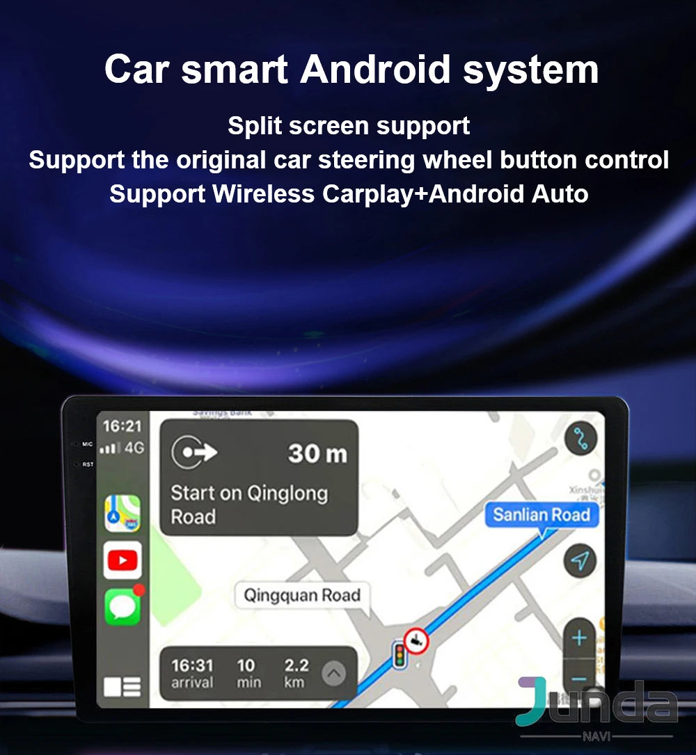 Android 14 Carplay Car Radio Stereo Multimedia Video Player For Citroen Berlingo 2019 Peugeot Partner Rifter 2020 For Opel Combo