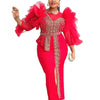 Elegant African Dresses for Women 2025 New Africa Clothing Plus Size Turkey Wedding Party Long Dress Dashiki Ankara Outfits Robe