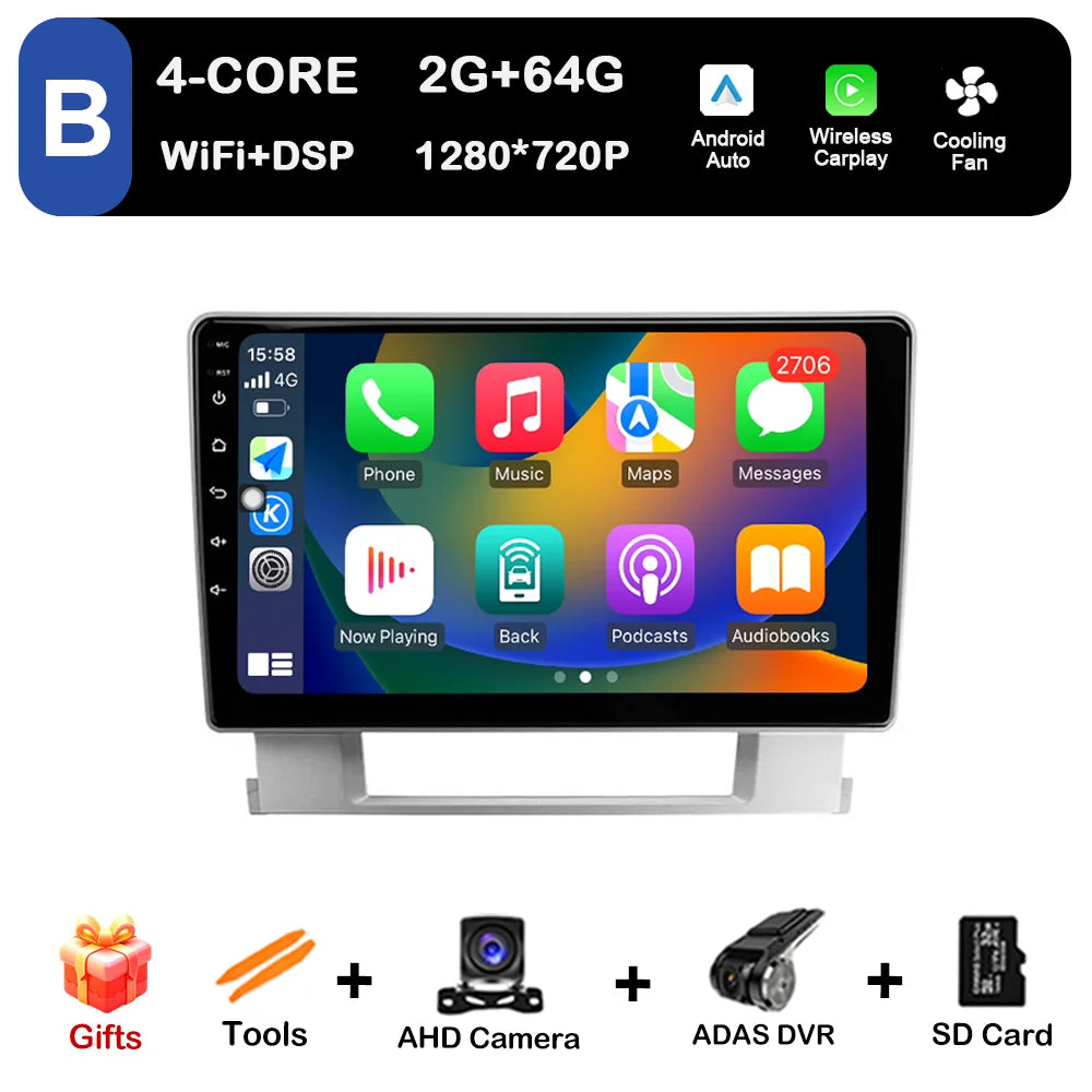 for Buick Excelle 2 2009 - 2015 Opel Astra J 2009 - 2017 Car Mulltmedia Player Android OS WiFi DSP BT QLED IPS Stereo Head Unit
